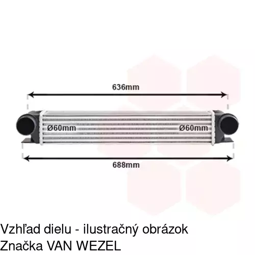 Chladiče vzduchu (Intercoolery) POLCAR 2022J8-1 - obr. 2