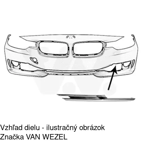 Lišta krytu nárazníka POLCAR 20D127-7 - obr. 1