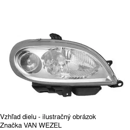 Hlavný reflektor POLCAR 230710-E - obr. 1