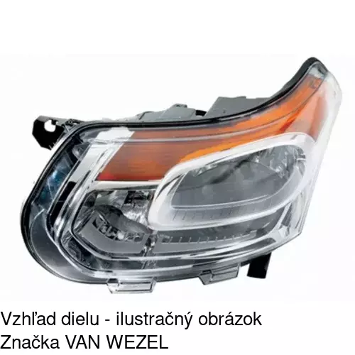 Hlavný reflektor POLCAR 231709-E - obr. 2