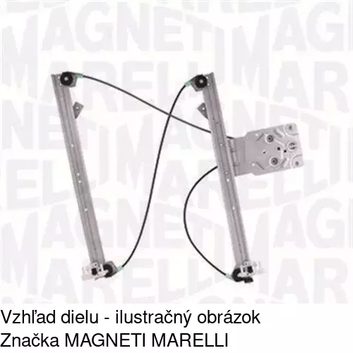 Elektrický mechanizmus okna dverí POLCAR 2327PSE2 - obr. 2