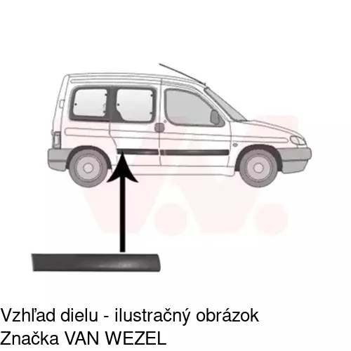 Lišta dverí POLCAR 23500042