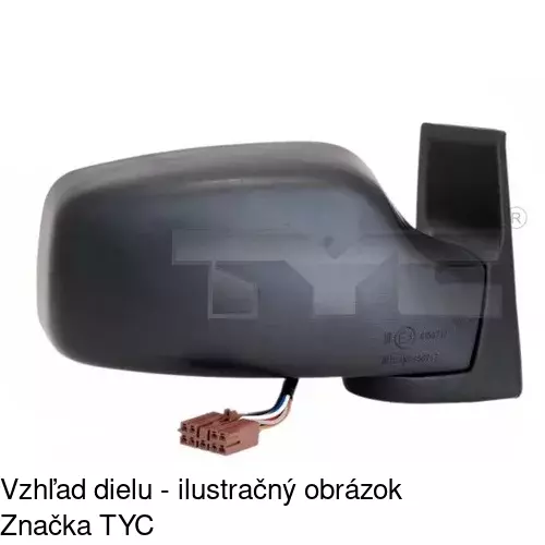 Vonkajšie zrkadlo POLCAR 2380525E - obr. 2