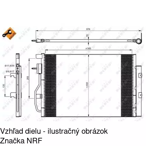 Chladiče klimatizácie POLCAR 25B1K8C1