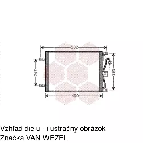 Chladiče klimatizácie 2707K8C3S /POLCAR/ - obr. 2