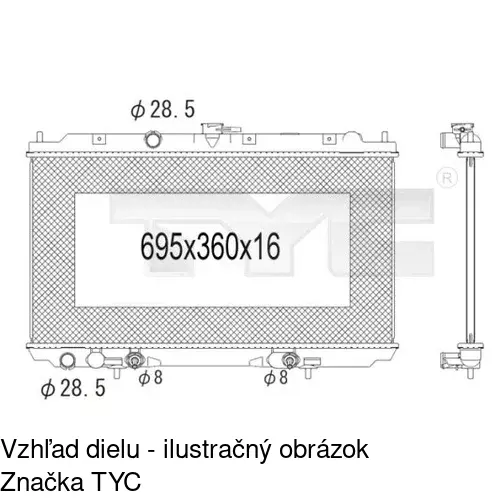 Chladiče vody POLCAR 273408-2