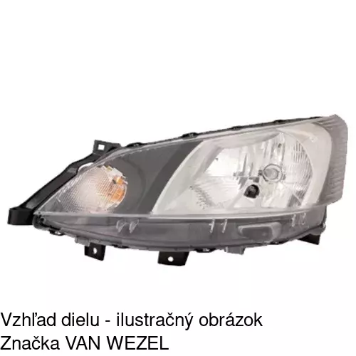 Hlavný reflektor POLCAR 278709-E - obr. 1