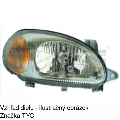 Hlavný reflektor POLCAR 2912096E