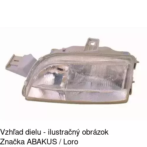 Hlavný reflektor POLCAR 3017106E - obr. 3