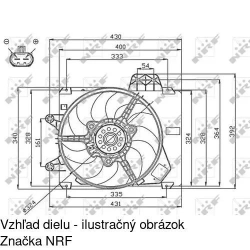 Ventilátory chladičov POLCAR 301723W4 - obr. 1