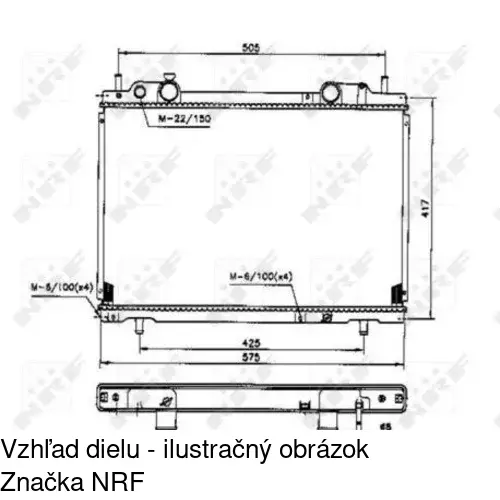 Chladiče vody POLCAR 301808A6