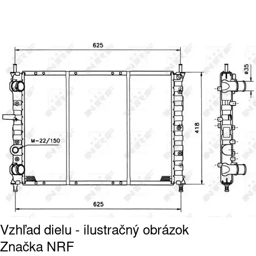 Chladiče vody POLCAR 301908A1