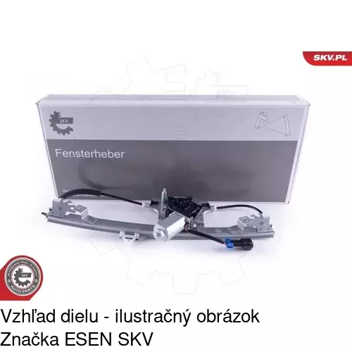 Elektrický mechanizmus okna dverí POLCAR 3024PSE3 - obr. 1