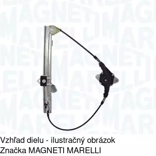 Manuálny mechanizmus okna dverí POLCAR 3024PSM3A - obr. 1