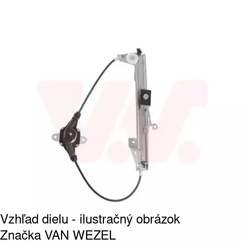 Manuálny mechanizmus okna dverí POLCAR 3024PSM4A - obr. 5