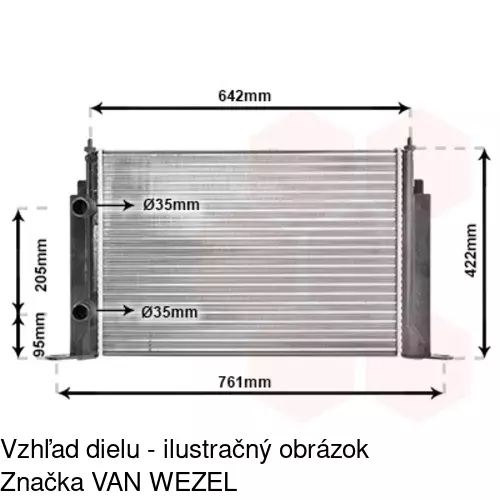 Chladiče vody POLCAR 3030083X - obr. 3