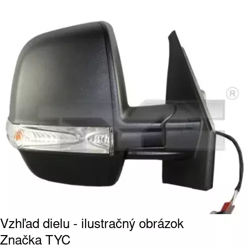 Vonkajšie zrkadlo POLCAR 3042516E