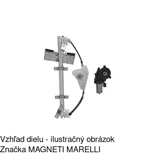 Elektrický mechanizmus okna dverí POLCAR 3212PSE3 - obr. 2