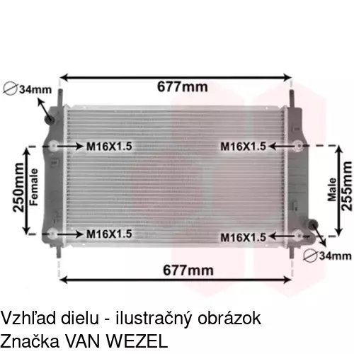 Chladiče vody POLCAR 321608-5 - obr. 1