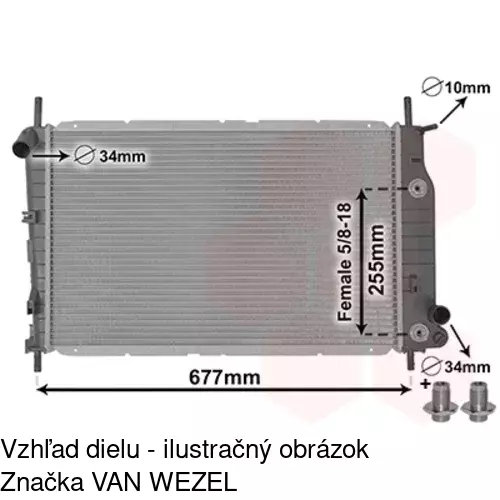 Chladiče vody POLCAR 321708-4