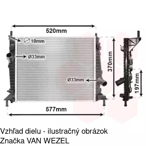 Chladiče vody 323508-1 /POLCAR/ - obr. 3