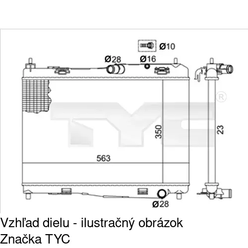 Chladiče vody POLCAR 323808-3