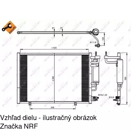 Chladiče klimatizácie 3238K8C3S /POLCAR/