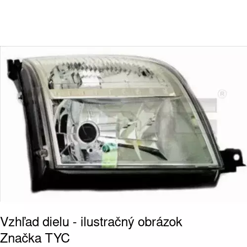 Hlavný reflektor POLCAR 3257091H