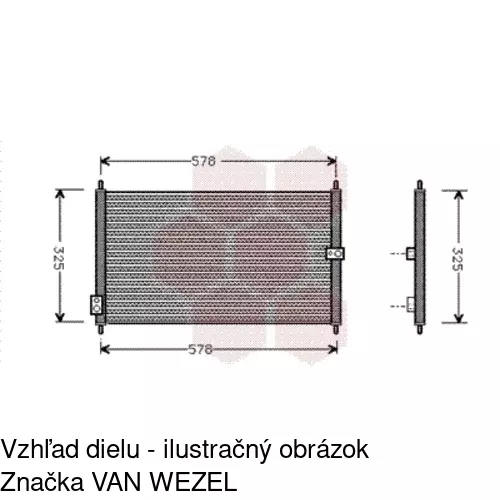 Chladiče klimatizácie POLCAR 3816K8C1 - obr. 1