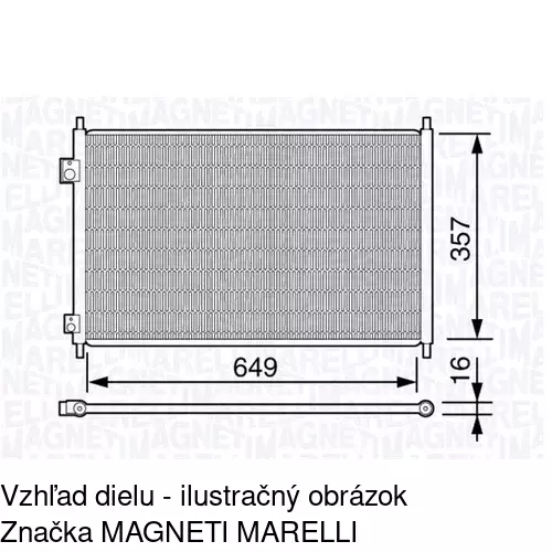 Chladiče klimatizácie 3825K8C3 /POLCAR/