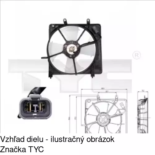 Ventilátory chladičov POLCAR 383523W1 - obr. 1