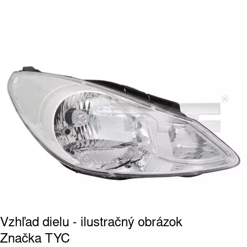 Hlavný reflektor 4003090E /POLCAR/ - obr. 1