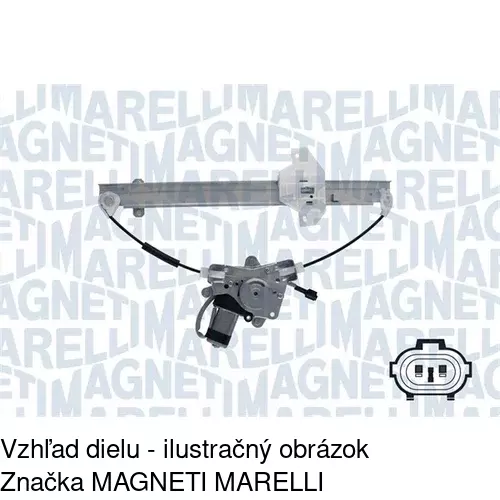 Elektrický mechanizmus okna dverí POLCAR 4007PSE3 - obr. 1