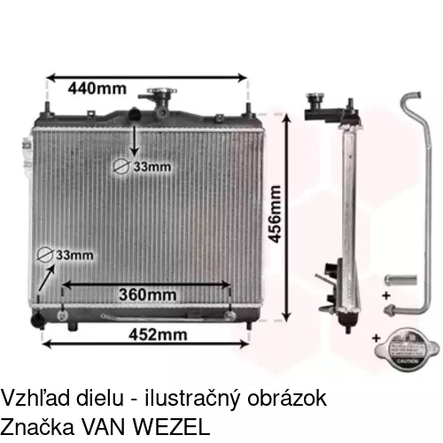 Chladiče vody POLCAR 404208-4 - obr. 1