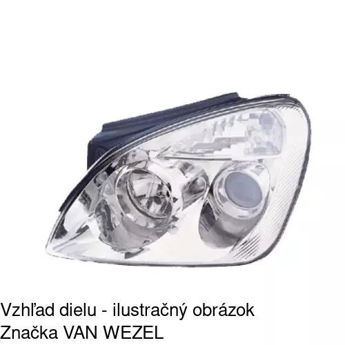 Hlavný reflektor POLCAR 414809-E - obr. 2