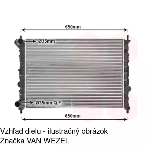 Chladiče vody POLCAR 421108A5 - obr. 1