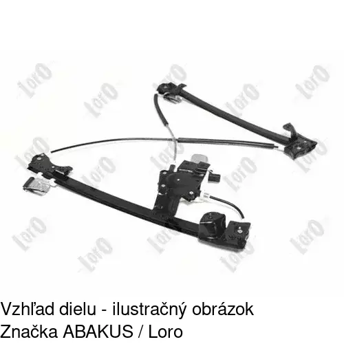 Elektrický mechanizmus okna dverí POLCAR 4311PSE2 - obr. 3