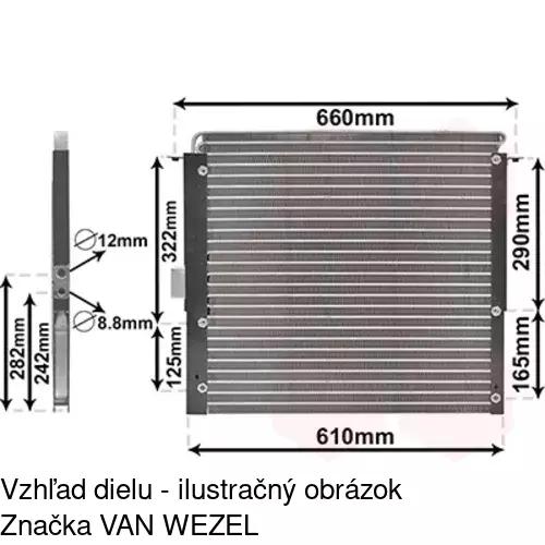 Chladiče klimatizácie POLCAR 4331K8B2 - obr. 1