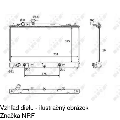 Chladiče vody 456008-4 /POLCAR/