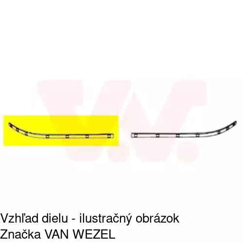 Lišta nárazníka POLCAR 500307-6