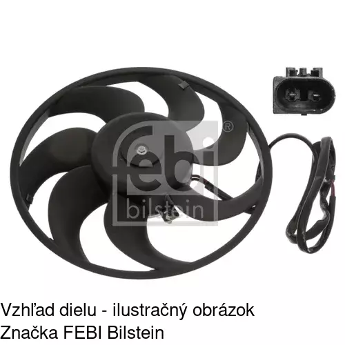 Ventilátor bez krytu / podpery POLCAR 504023U1 - obr. 1