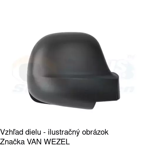 Rám vonkajšieho zrkadla POLCAR 504055TM