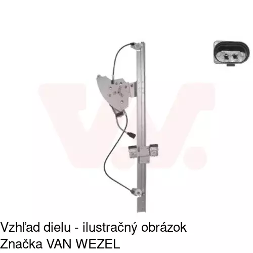 Elektrický mechanizmus okna dverí POLCAR 5065PSE1 - obr. 4