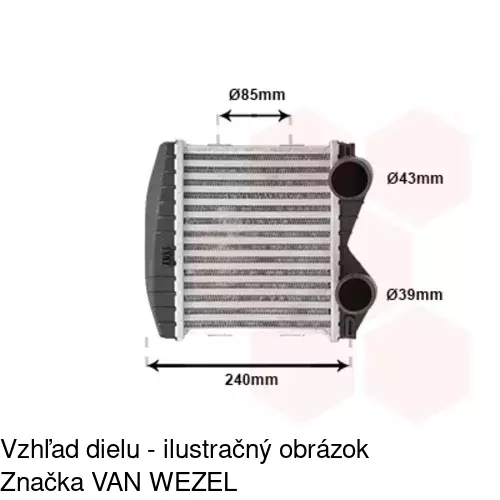 Chladiče vzduchu (Intercoolery) POLCAR 5095J8-1 - obr. 3