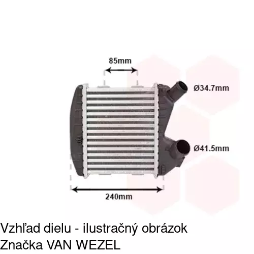 Chladiče vzduchu (Intercoolery) POLCAR 5095J8-2 - obr. 2