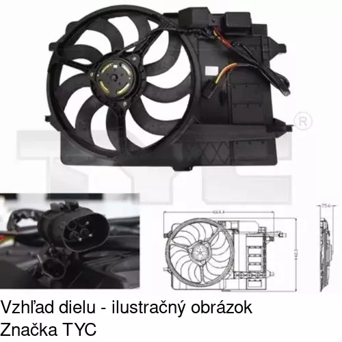 Ventilátory chladičov POLCAR 510123W1