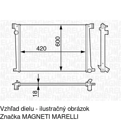 Chladiče vody POLCAR 510208-2 - obr. 1