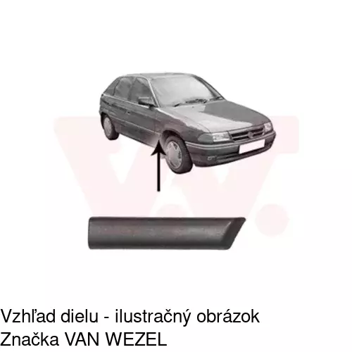 Lišta blatníka POLCAR 55070018