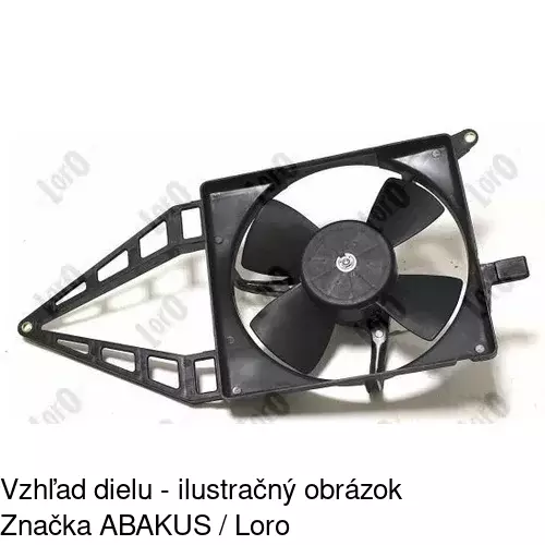 Ventilátor bez krytu / podpery POLCAR 550723U1 - obr. 2