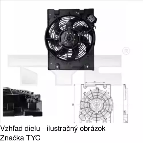 Ventilátory chladičov POLCAR 550823W2